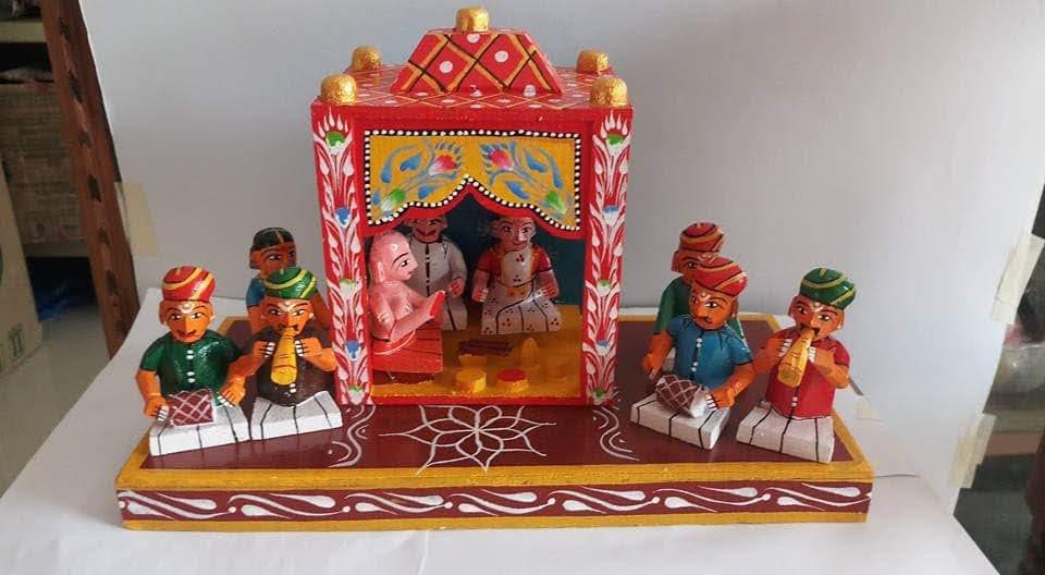 Wooden Bharath Traditional Marriage Events Toys