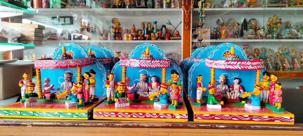 Wooden Bharath Traditional Marriage Events Toys